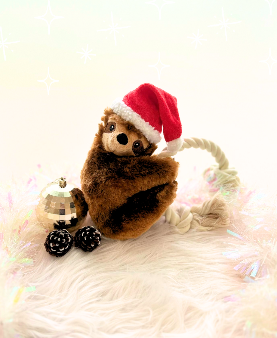Santa Sloth Plushie