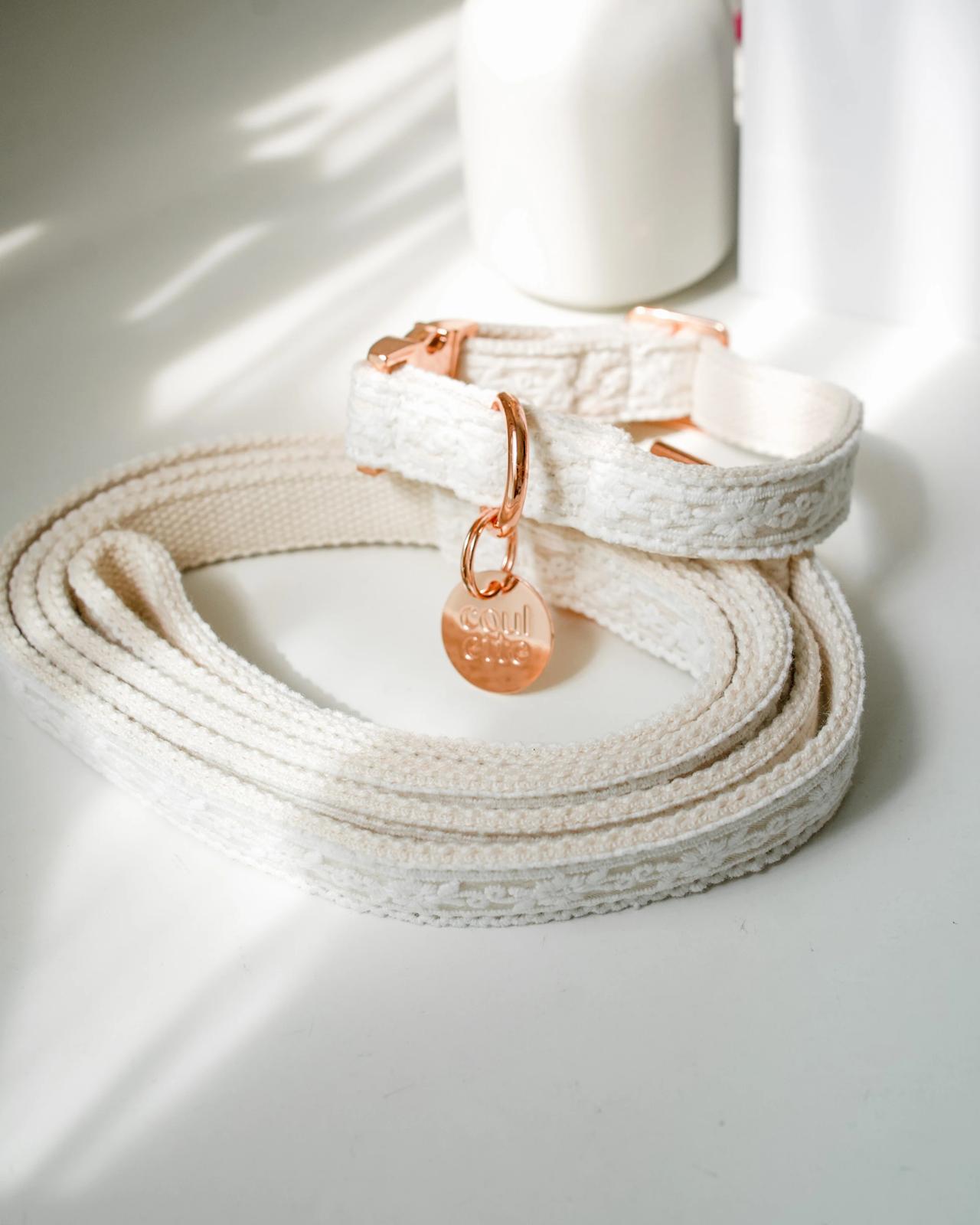 Coulette Co White Walk Collar / Set