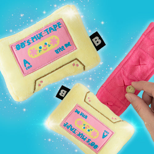Bite Me Retro Cassette nosework toy