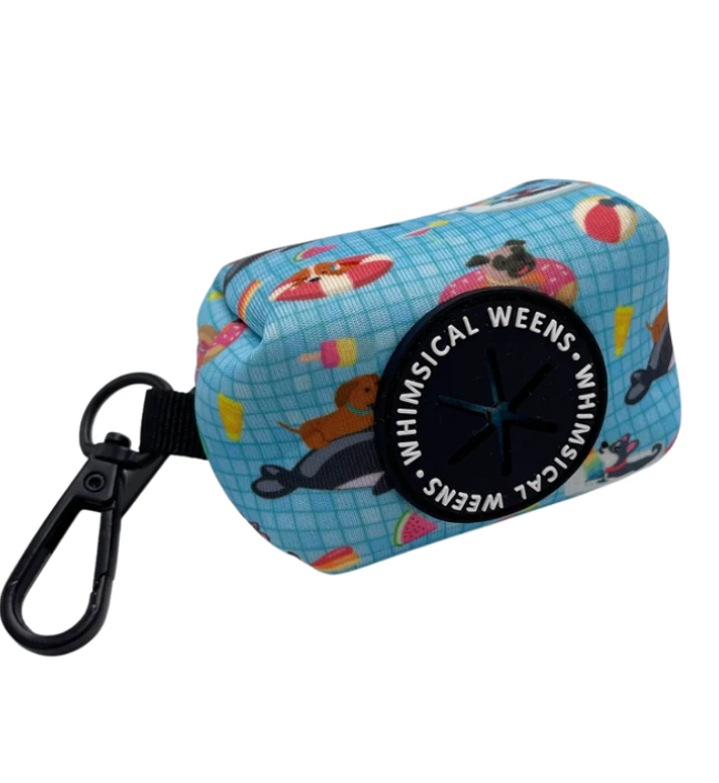 Whimsical Weens Pool Pups Poopbag Holder