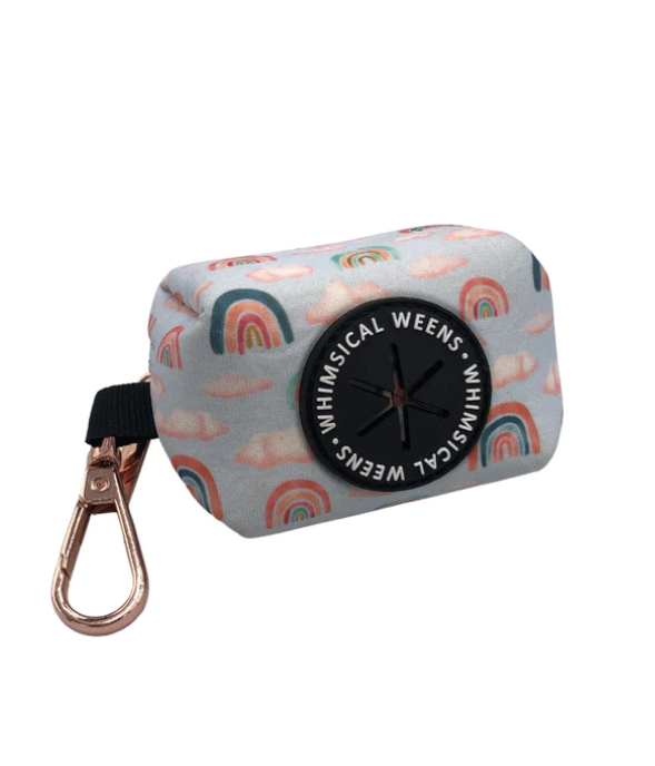 Whimsical Weens Over The Rainbow On Cloud Nine Poopbag Holder