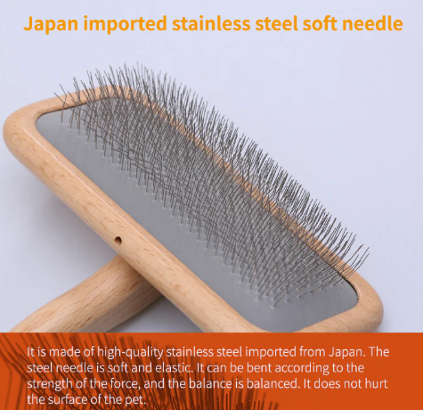 Fenice Professional Beech Wood Pet Slicker Brush