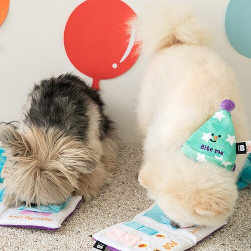 Bite Me Party Series - Happy Bday Card Dog Toy