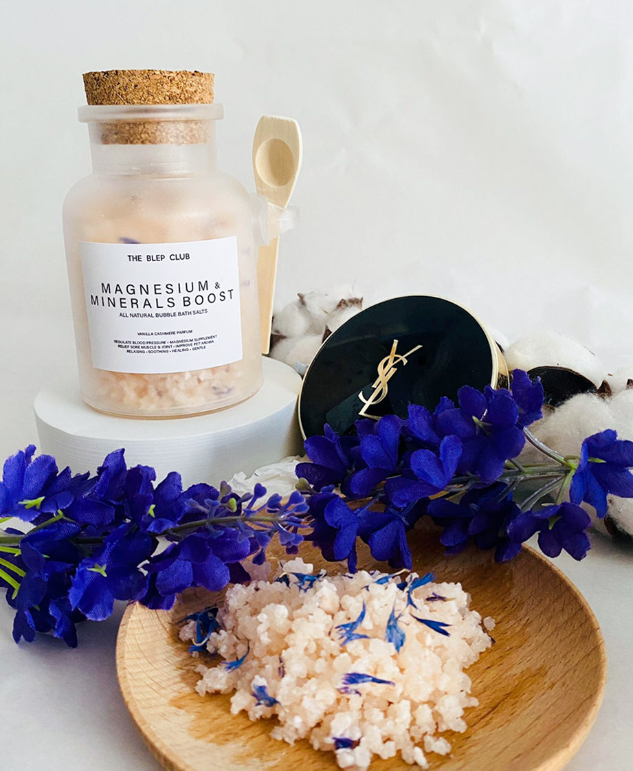 Bubble Bath Salts | Magnesium & Minerals Boost (Vanilla Cashmere Parfum)